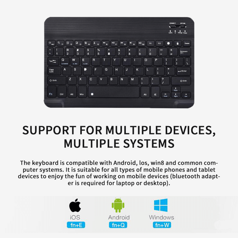 Mini 10 inches wireless keyboard for phones