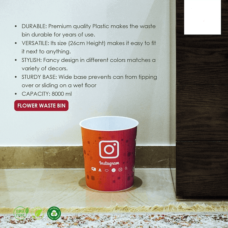 Mini waste paper bin