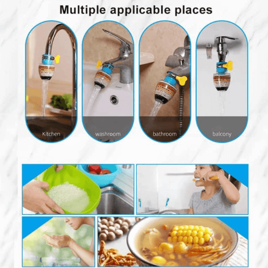 Stone faucet with clip