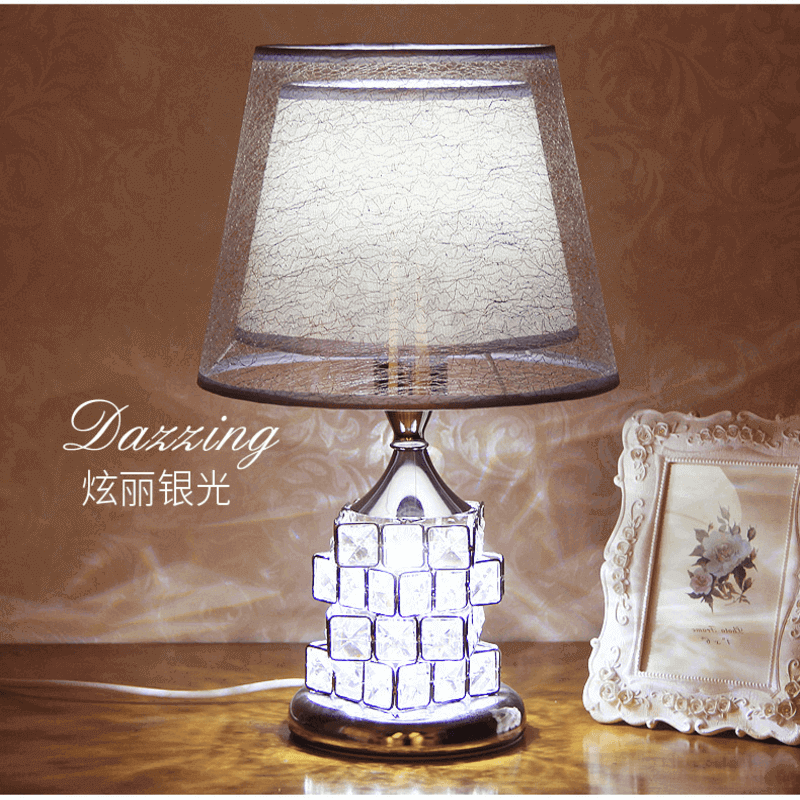 Creative crystal table lamp bedside lamp