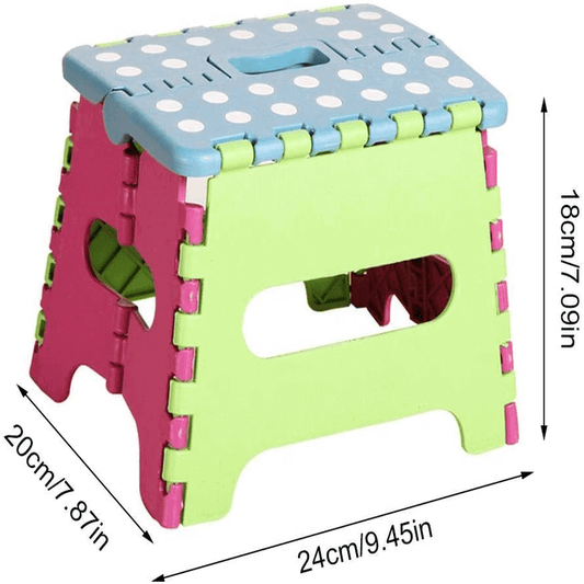 Non slip folding plastic stool