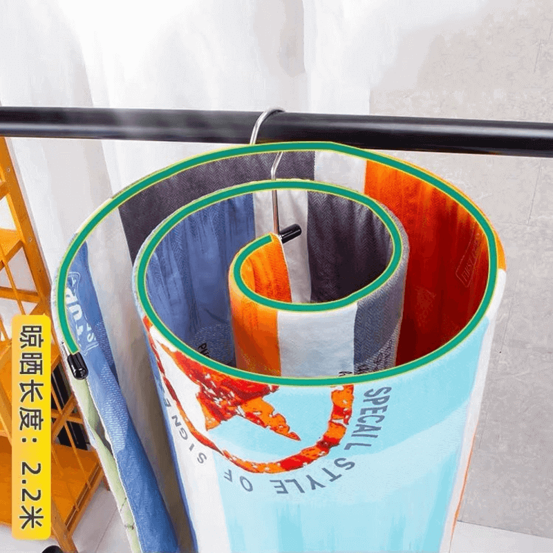 Stainless steel round towel hanger