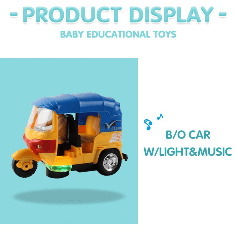 B-o kids small electric tricycle toy with light music