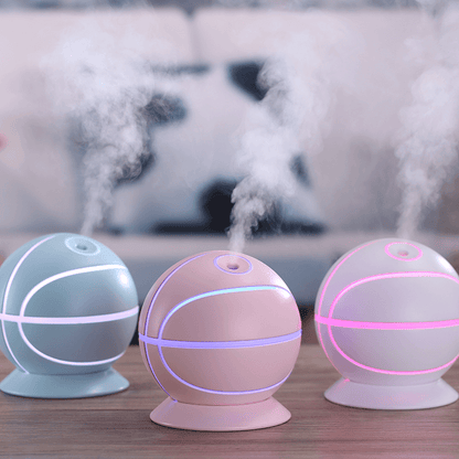 Rotatable basketball shaped air humidifier 240ml