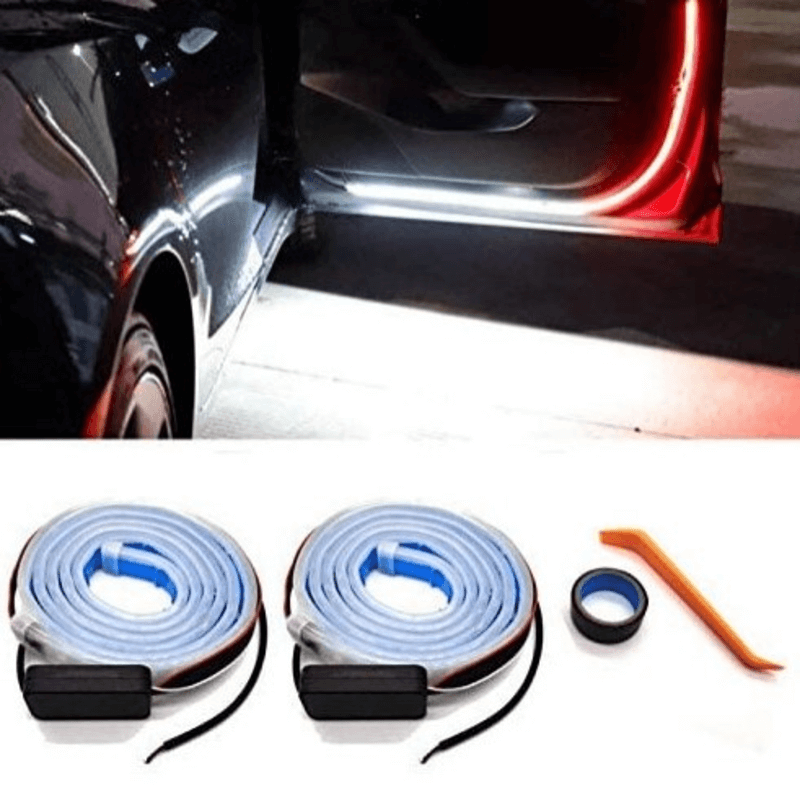 2pcs white red led car door anti-collision warning light