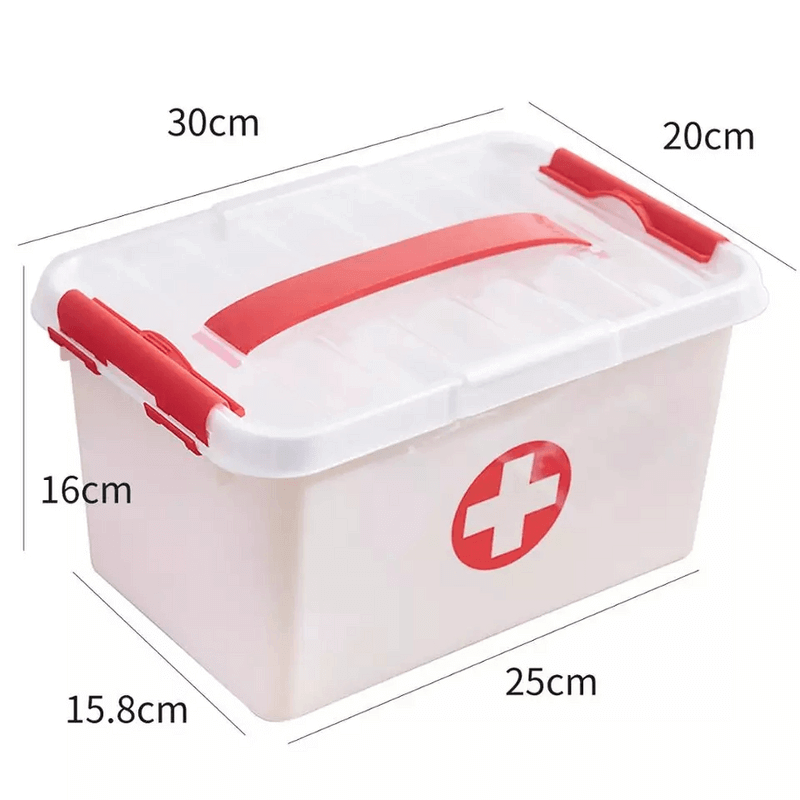 First aid medicine box large