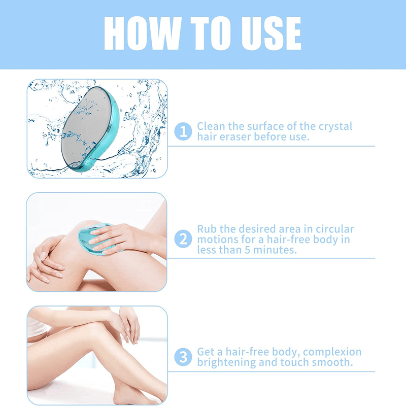 Crystal hair remover painless exfoliation tool