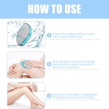 Crystal hair remover painless exfoliation tool