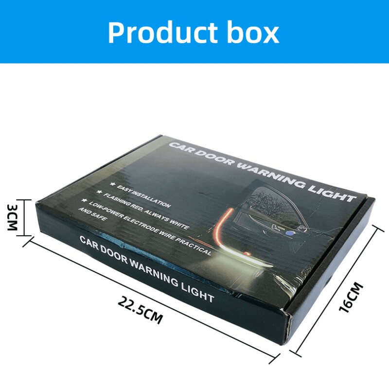 2pcs white red led car door anti-collision warning light