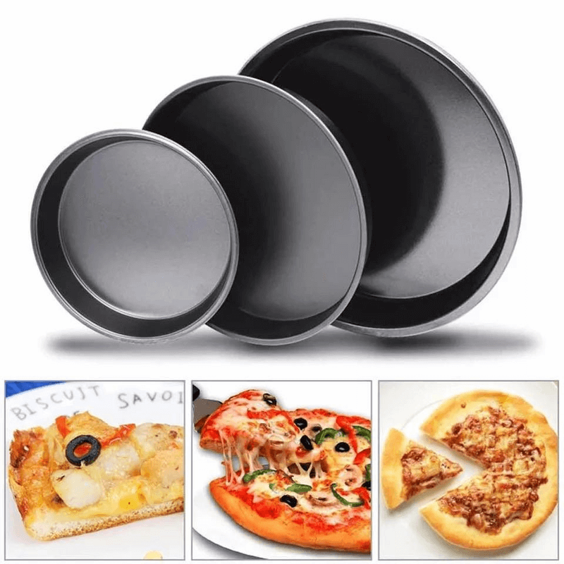 3 pcs non stick pizza pan