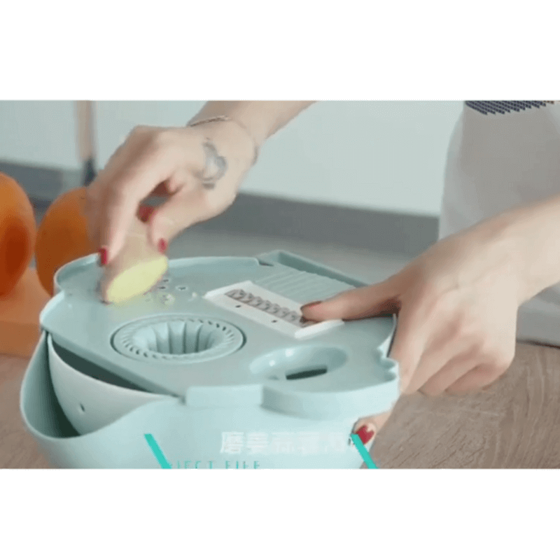 6 in 1 vegetable cutter drain basket