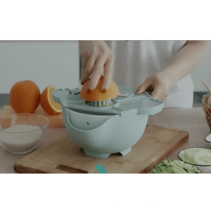 6 in 1 vegetable cutter drain basket