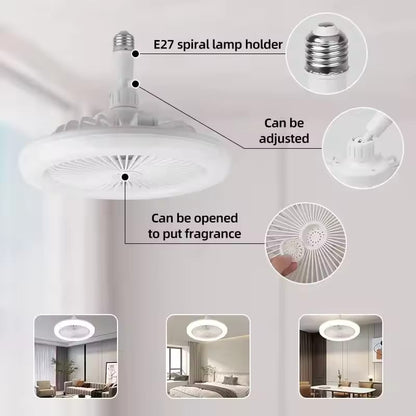 Remote Control Ceiling Fans with LED Lamp