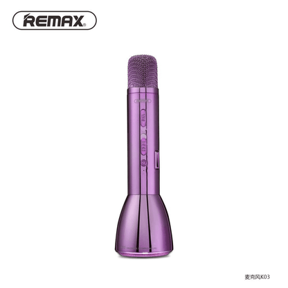 Remax pc k03 wireless microphone bluetooth speaker