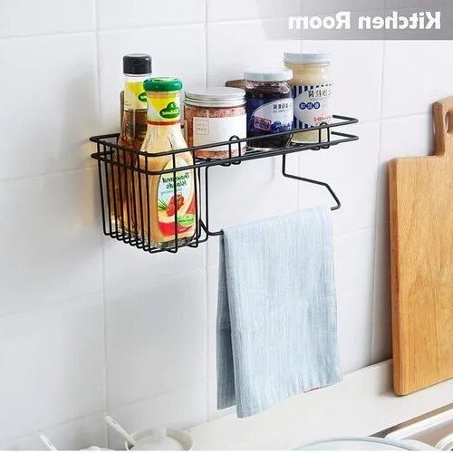 Bathroom wall hanging shelves