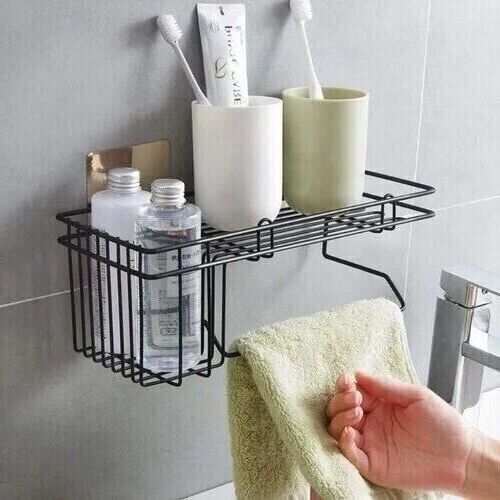 Bathroom wall hanging shelves