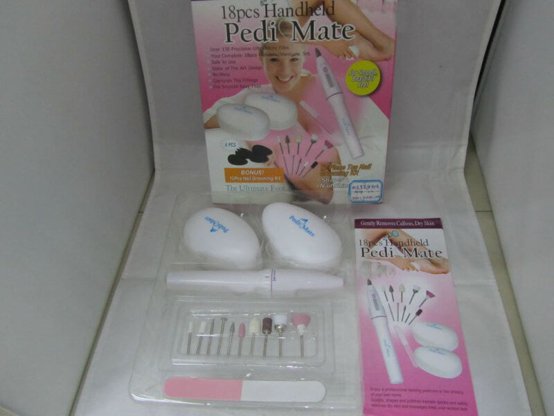 18 pieces handheld pedi mate