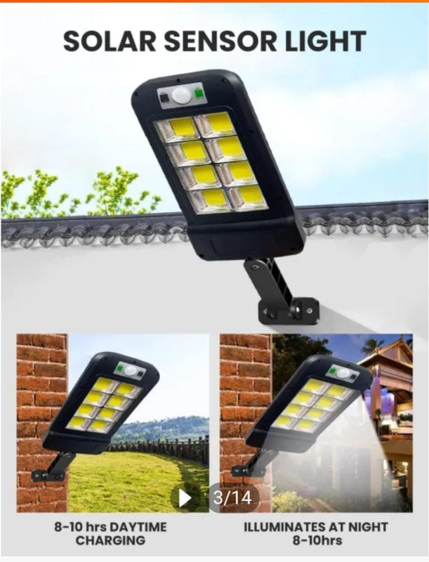 Led solar street light with motion sensor