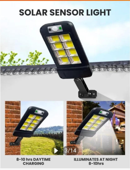 Led solar street light with motion sensor