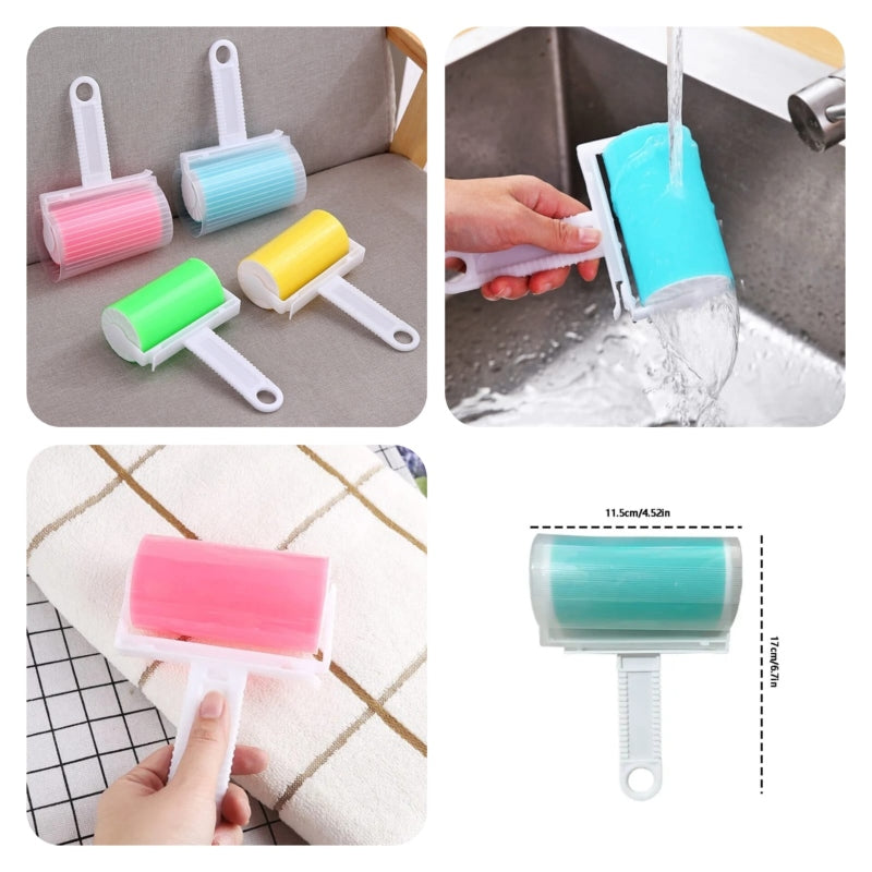 4pcs sticky lint roller with cover