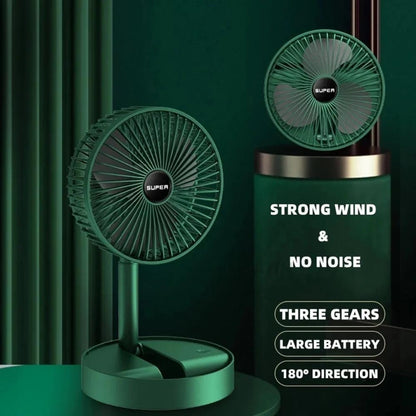 Mini rechargeable table folding fan