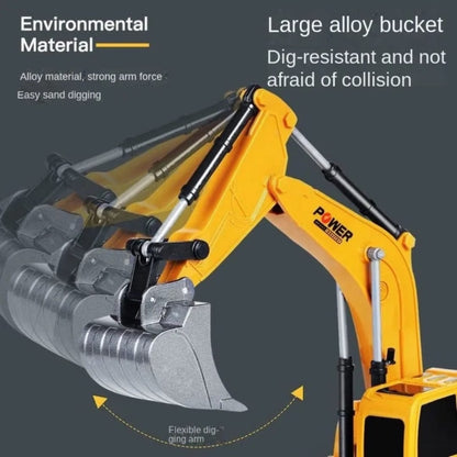 REMOTE CONTROL CHANNEL EXCAVATOR WITH USB CABLE