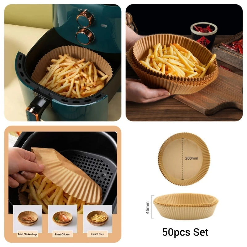 Air fryer disposable papers 50 pcs set