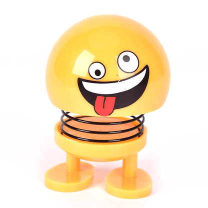 2 pcs funny shaking head bouncing car pendant doll