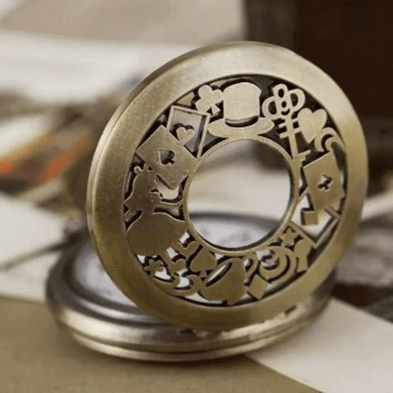 Retro Design Pocket Watch and Necklace