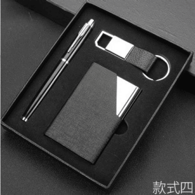 Business gift set with card holder