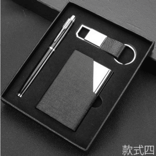 Business gift set with card holder