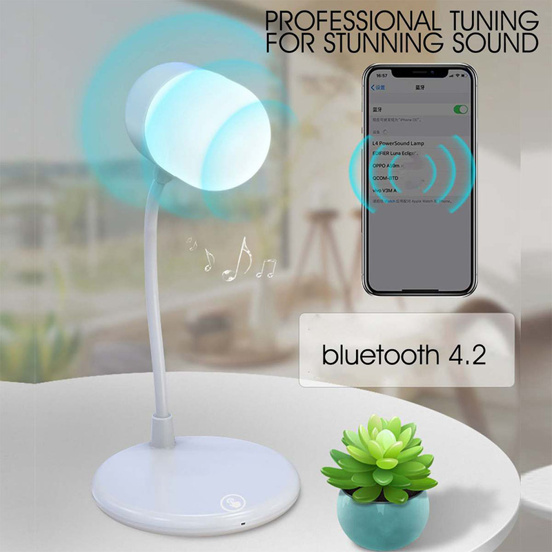 Music lamp with wireless charger