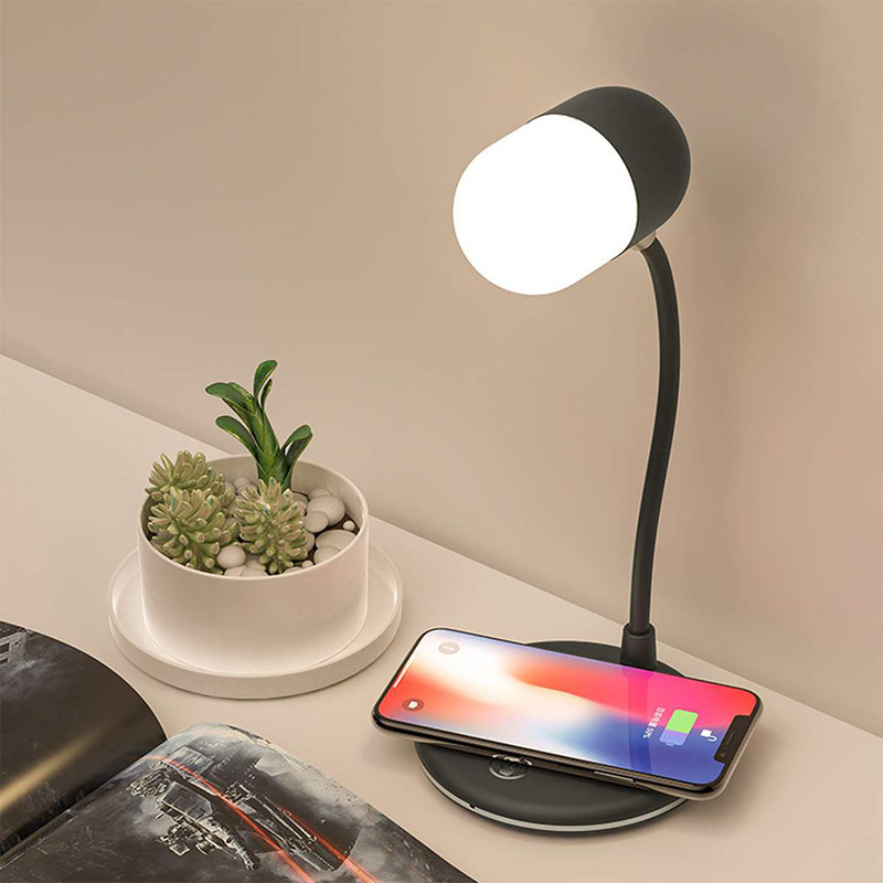 Music lamp with wireless charger