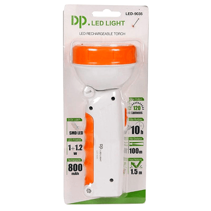 Rechargeable led torch light dp 9035 