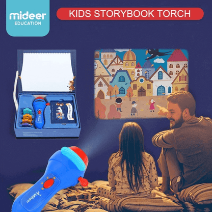 Kids flashlight storybook projector