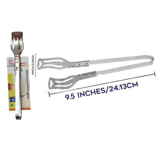 Stainless steel kitchenware food tongs