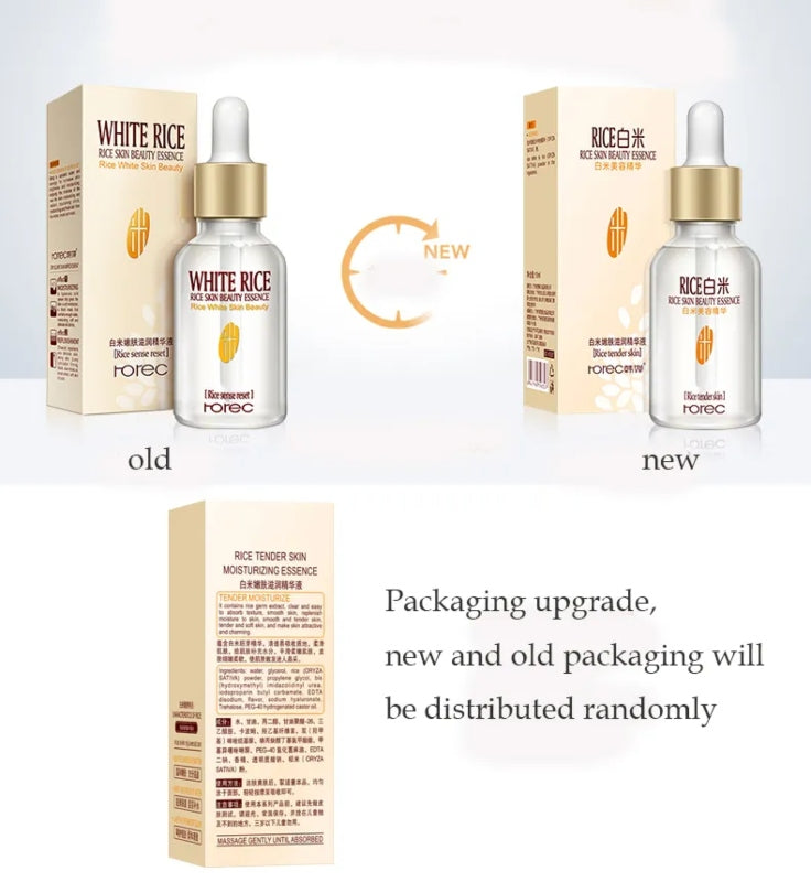 Rorec white rice serum anti wrinkle anti aging face fine