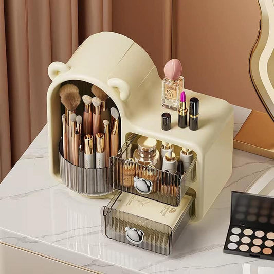 Bear shape stylish makeup and skincare storage box