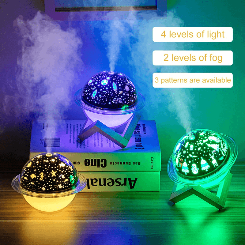 Projection lamp air humidifier aromatherapy