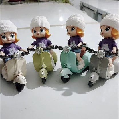 Vespa scooter doll with light sounds.