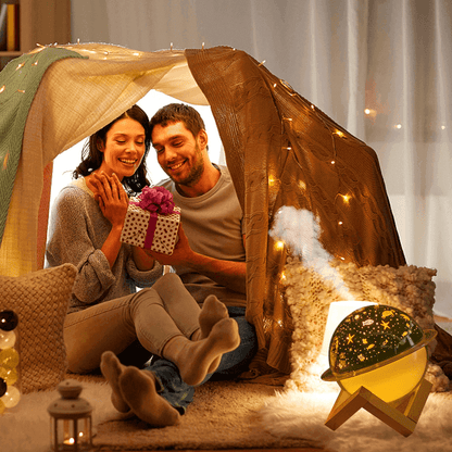 Projection lamp air humidifier aromatherapy