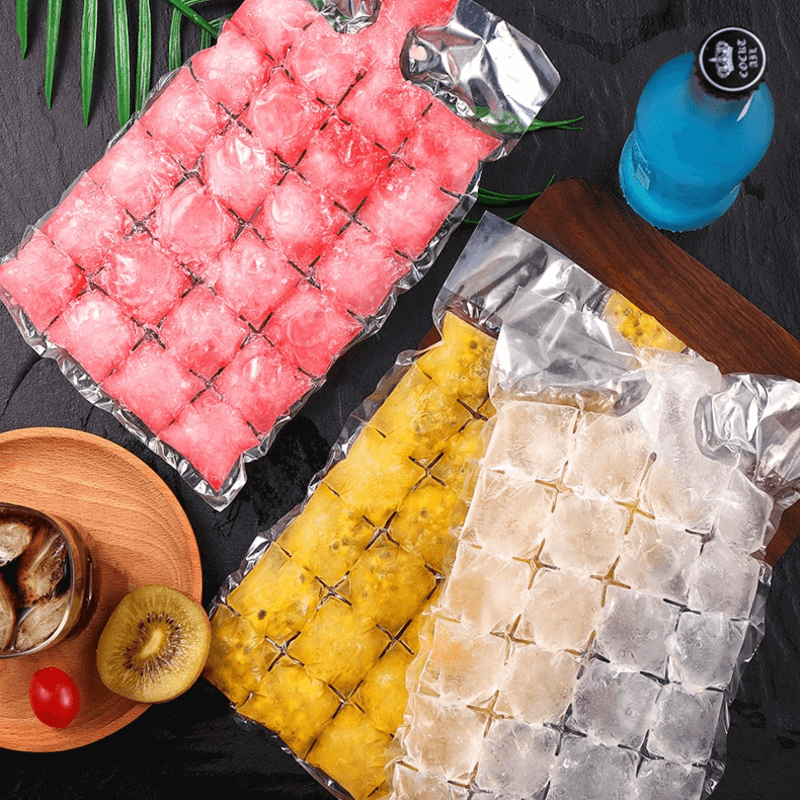 Pack of 10 self seal 24 grid kitchen ice bag