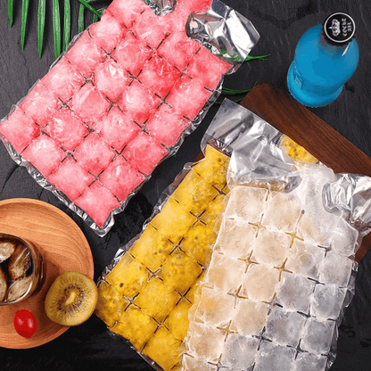 Pack of 10 self seal 24 grid kitchen ice bag