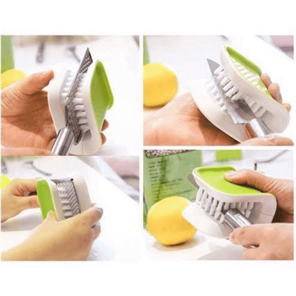 Blade cleaning brush