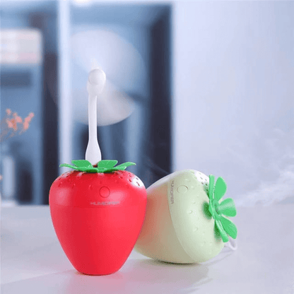 Mini strawberry usb humidifier with night light