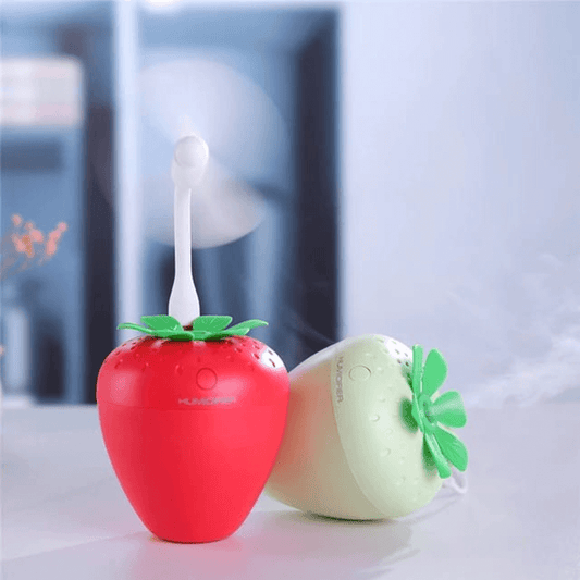 Mini strawberry usb humidifier with night light