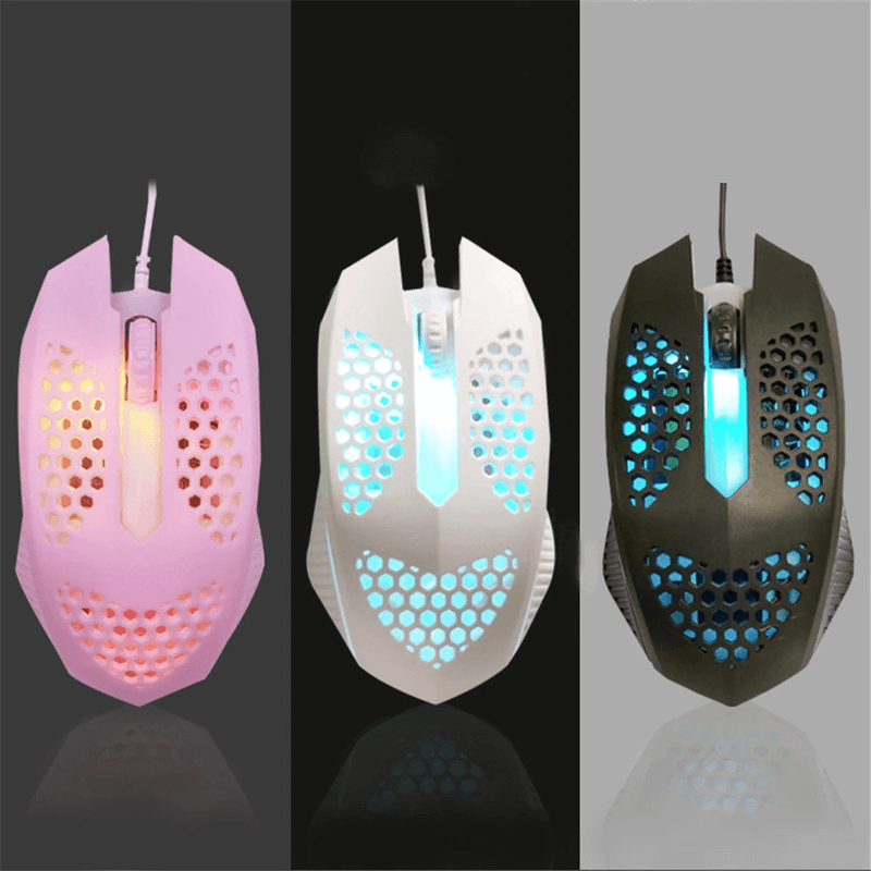 L601 luminous color usb fashion wired mouse