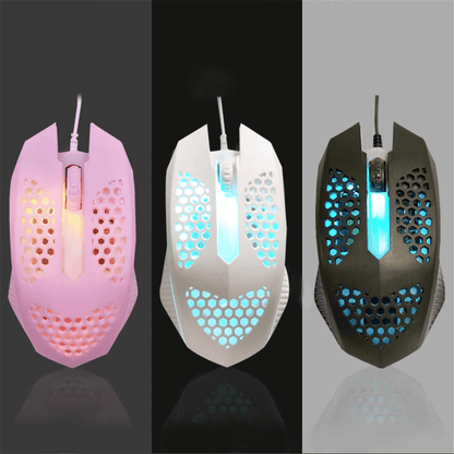L601 luminous color usb fashion wired mouse