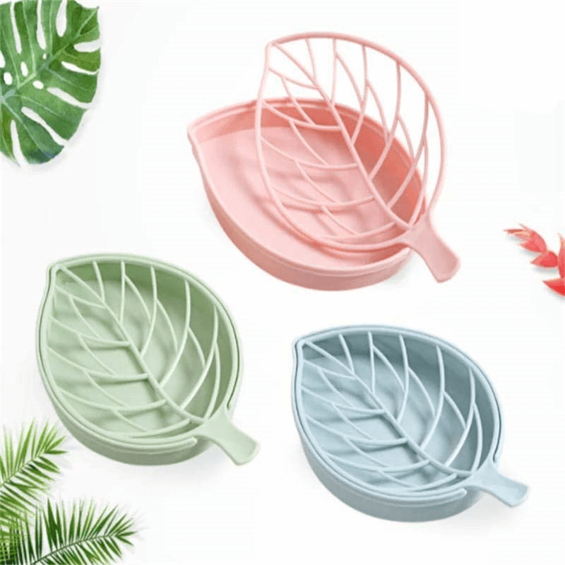 Leaf shape dish soap holder