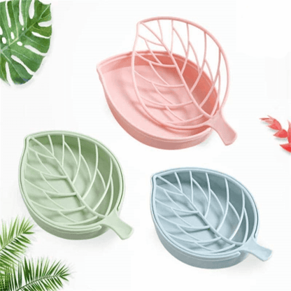 Leaf shape dish soap holder